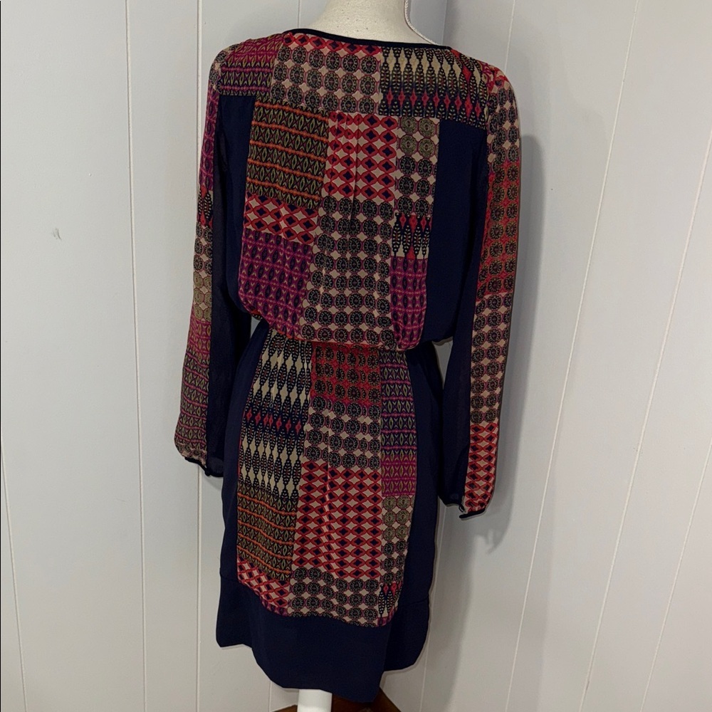 Maeve Multicolor Patchwork Long Sleeve Dress - image 3